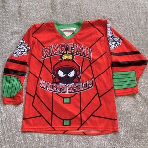 Marvin the Martian, Looney Tunes Hockey Jersey, Sports, Retro, Vintage, Boys 12